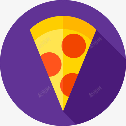 披萨自由时间18平铺图标svg_新图网 https://ixintu.com 平铺 披萨 时间 自由