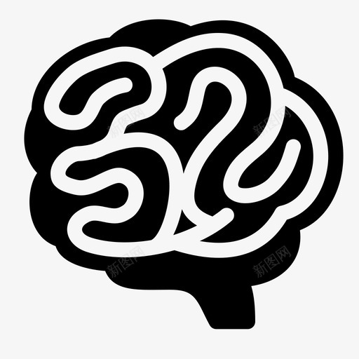 大脑脑力激荡精神图标svg_新图网 https://ixintu.com 人体 器官 图标 大脑 扁平 激荡 神经学 精神 脑力
