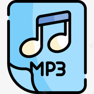 Mp3文件音乐115线性颜色图标图标