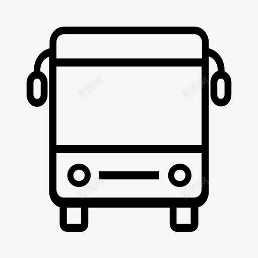 公共汽车城市交通图标svg_新图网 https://ixintu.com 交通 公共汽车 城市 旅行 目的地