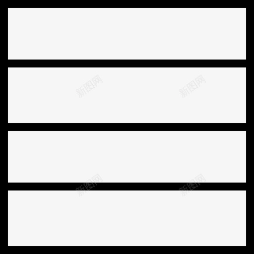 行框布局图标svg_新图网 https://ixintu.com 布局 框 行 软件