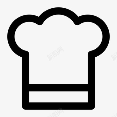 厨师帽子厨房图标图标