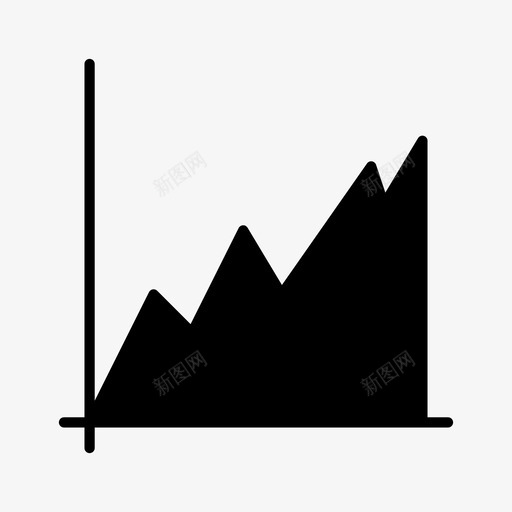 图表面积图业务图标svg_新图网 https://ixintu.com 业务 图表 字形 营销 财务 面积图