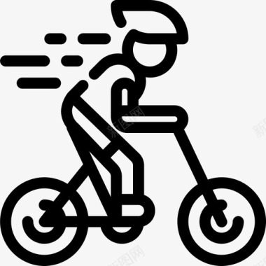 自行车奥运会体育图标图标