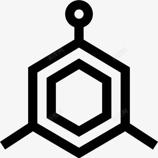 分子生物工程3线性图标svg_新图网 https://ixintu.com 分子 生物工程 线性