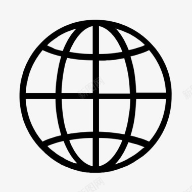 全球互联网旅游图标图标