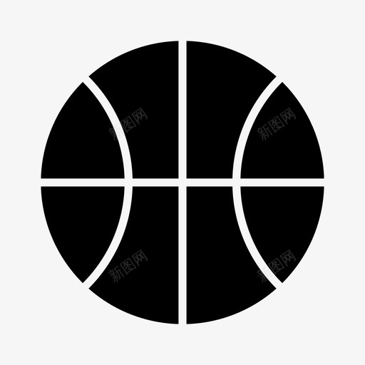 篮球田径圆形图标svg_新图网 https://ixintu.com 体育 圆形 田径 篮球