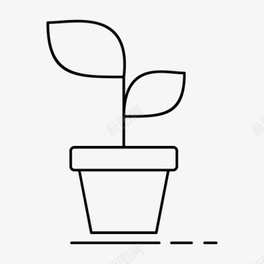 植物农业生态图标图标