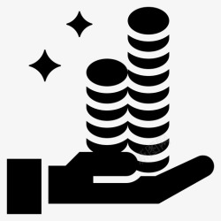 金融icoico硬币首字母图标高清图片