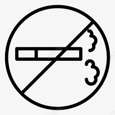 禁止吸烟标志禁止吸烟戒烟图标图标