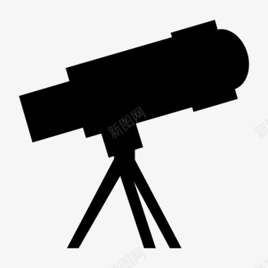 望远镜放大镜光学仪器图标图标