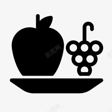 水果盘苹果食品图标图标