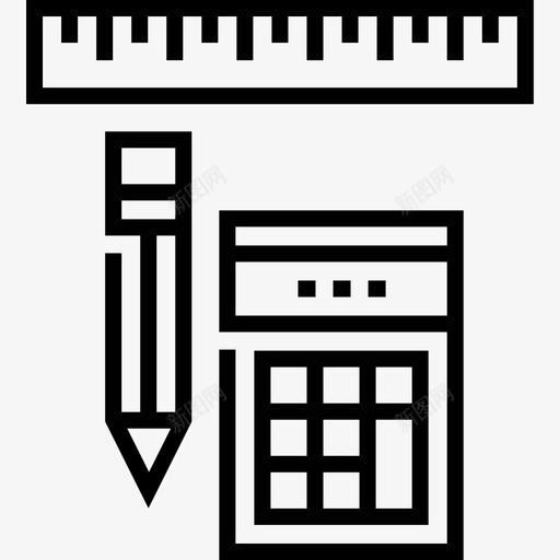 工具大学30线性图标svg_新图网 https://ixintu.com 大学 工具 线性