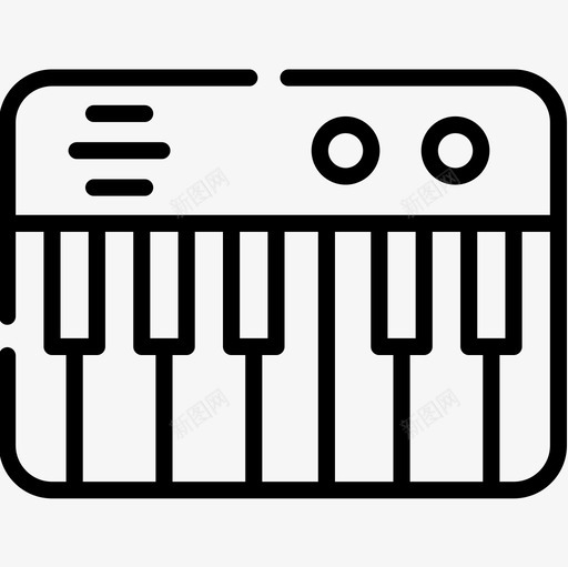 钢琴儿童玩具21直线型图标svg_新图网 https://ixintu.com 儿童玩具 直线 线型 钢琴