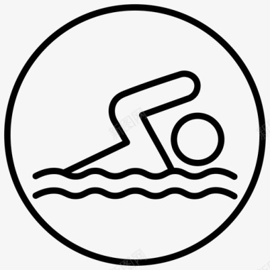 水上运动会水上运动游泳图标图标