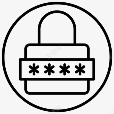 密码保护锁定锁定手机图标图标