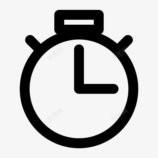 计时器闹钟时钟图标svg_新图网 https://ixintu.com 摄影 摄影轮廓黑色 时钟 秒表 计时器 闹钟