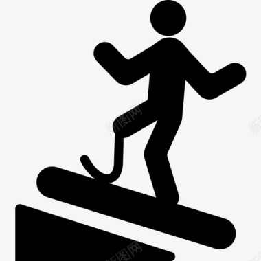 滑雪板无障碍运动3填充图标图标