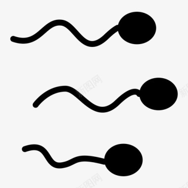 精子射精排卵图标图标