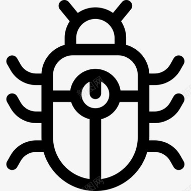 Bug编程61线性图标图标