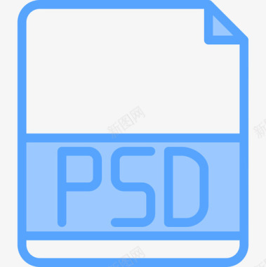 Psd文件扩展名5蓝色图标图标