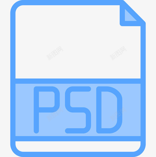 Psd文件扩展名5蓝色图标svg_新图网 https://ixintu.com Psd 文件扩展名5 蓝色