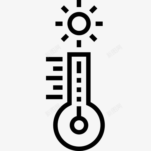 温暖天气194线性图标svg_新图网 https://ixintu.com 天气 温暖 线性