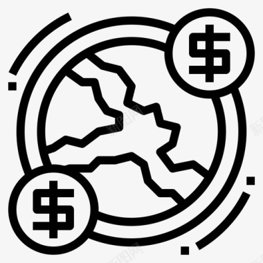 外币商业货币图标图标