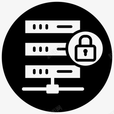 锁定的数据库数据库保护数据库安全图标图标
