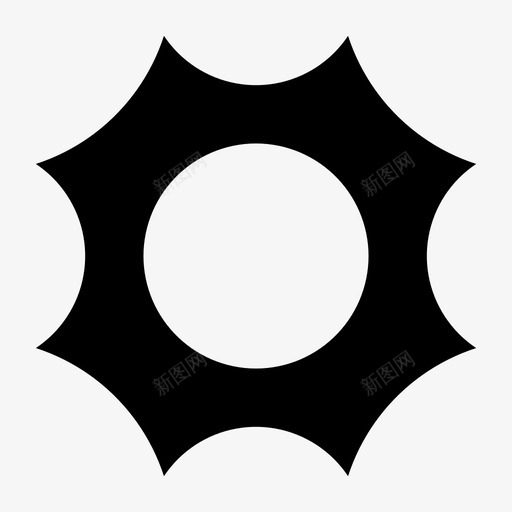 圆元素抽象对称图标svg_新图网 https://ixintu.com 元素 圆的 对称 抽象 相互作用