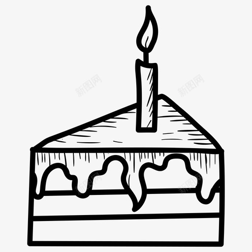 生日蛋糕片面包店项目奶油蛋糕图标svg_新图网 https://ixintu.com 向量 图标 奶油 派对 甜点 甜食 生日 生日蛋糕 蛋糕 面包店 项目