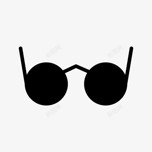 眼镜太阳镜视觉图标svg_新图网 https://ixintu.com 太阳镜 教育 眼镜 符号 视觉
