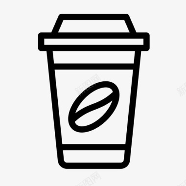 咖啡玻璃杯热的图标图标