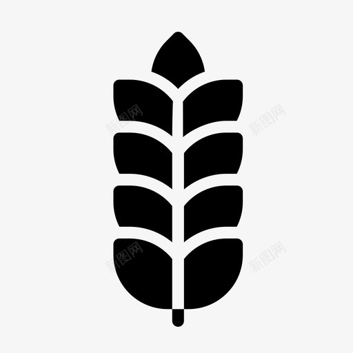 谷物作物节日图标svg_新图网 https://ixintu.com 作物 图标 字形 小麦 种子 节日 谷物 食物
