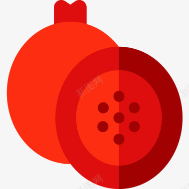 石榴圣诞食品饮料3平的图标图标