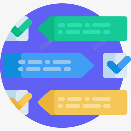 列表信息图平面图图标svg_新图网 https://ixintu.com 信息 列表 平面图