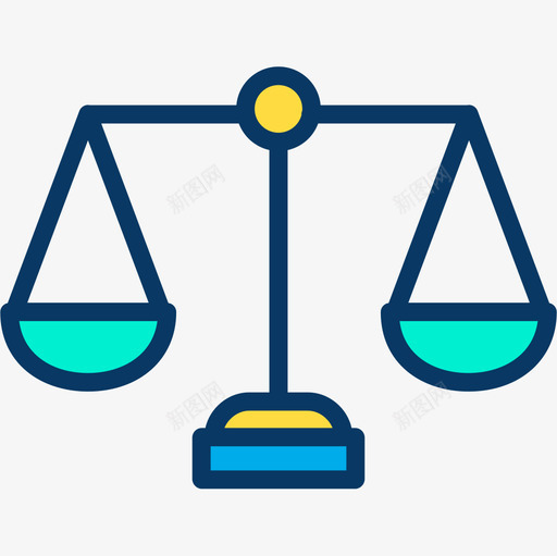 法庭法律和犯罪4线性颜色图标svg_新图网 https://ixintu.com 法庭 法律 犯罪 线性 颜色