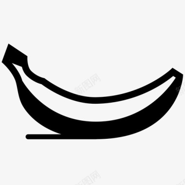 香蕉纤维食物图标图标