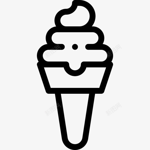 冰淇淋甜点和糖果5份线性图标svg_新图网 https://ixintu.com 5份 冰淇淋 甜点 糖果 线性