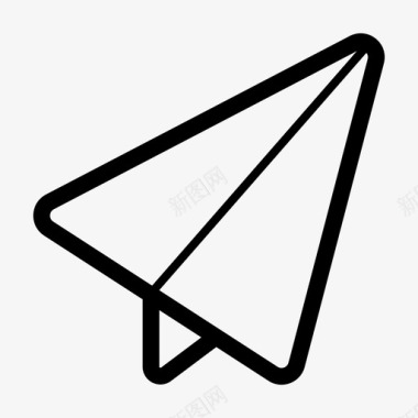 火箭折纸纸图标图标