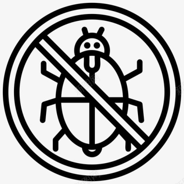 害虫防治防白蚁杀虫剂图标图标