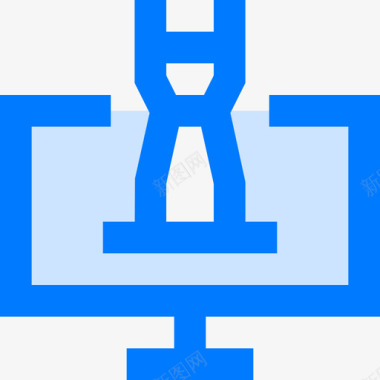 电脑国际象棋7蓝色图标图标