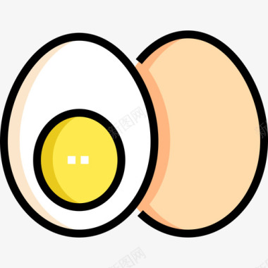 鸡蛋过敏14线颜色图标图标
