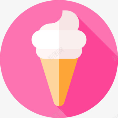 冰淇淋面包房106平的图标图标