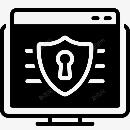 网络安全保险密码图标svg_新图网 https://ixintu.com 保护 保险 密码 屏蔽 网络安全