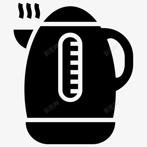电热茶壶开水电热壶图标svg_新图网 https://ixintu.com 厨房用具 家用电器 开水 整套电子和应用字形矢量图标 电热壶 电热茶壶 茶壶
