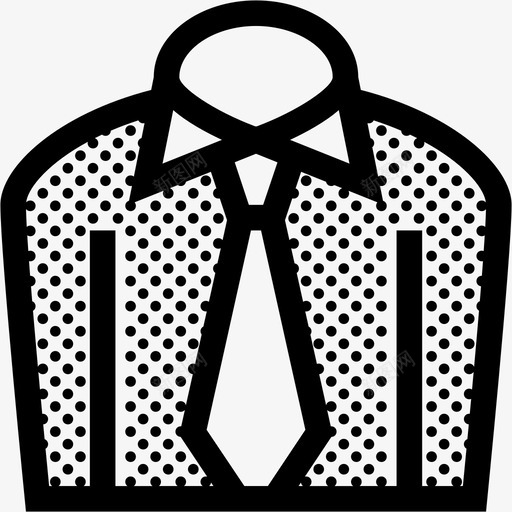 衬衫和领带衣服正式图标svg_新图网 https://ixintu.com 杂项 正式 衣服 衬衫 领带