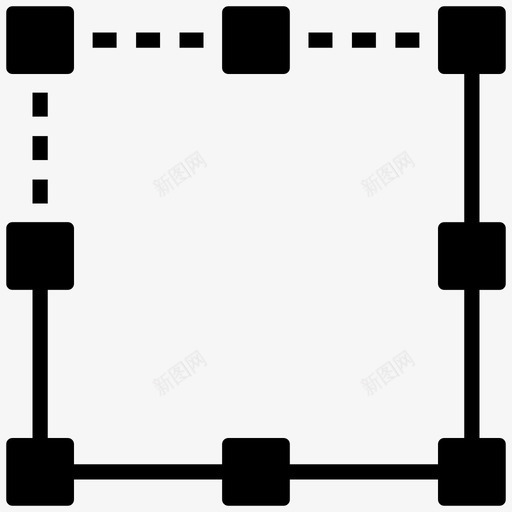 展台结构创意开发图标svg_新图网 https://ixintu.com 创意 图形模板 展台结构 平面布局 艺术设计字形矢量图标集 设计开发