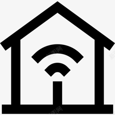 智能住宅电信3线性图标图标