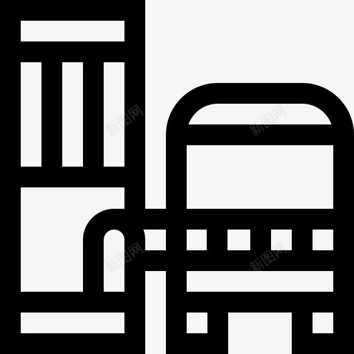 建筑与城市城市47线性图标svg_新图网 https://ixintu.com 城市 建筑 线性